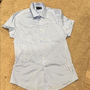 ASOS Men's Sky Blue Casual Button Down Shirt